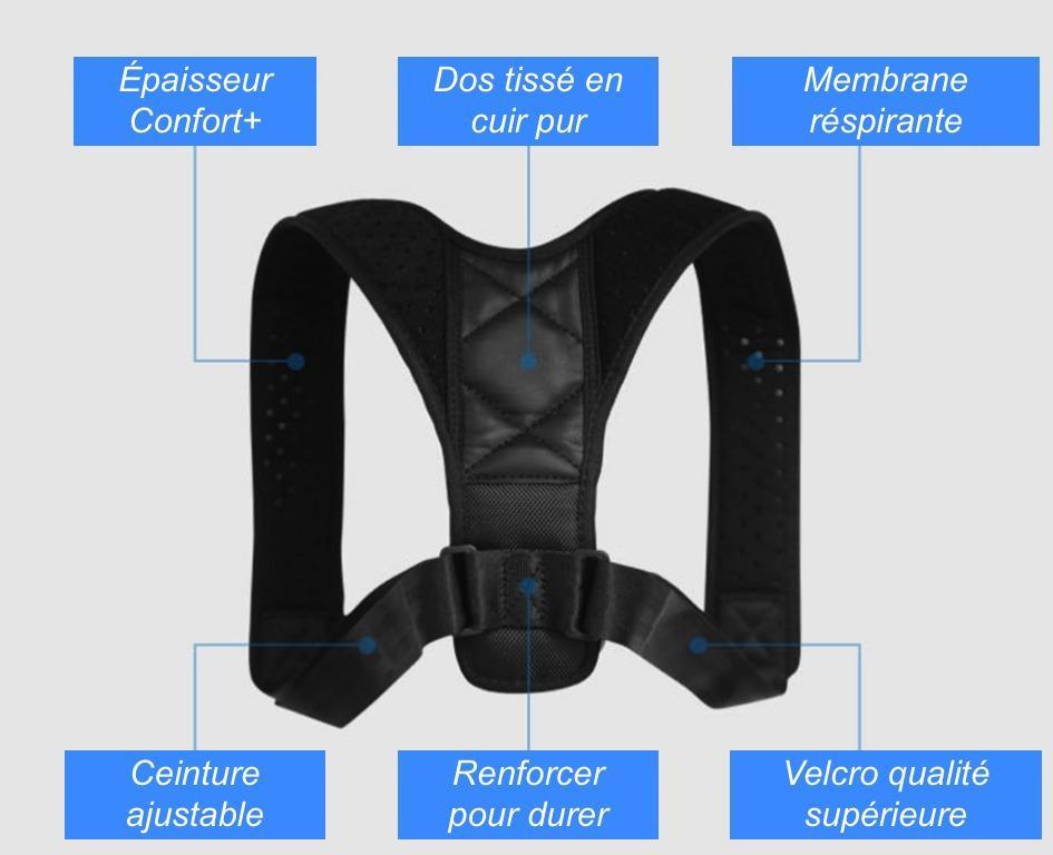 Humpback correction with breathable back correction belt correcting sitting unisex clavicle
