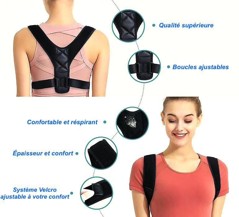 Humpback correction with breathable back correction belt correcting sitting unisex clavicle