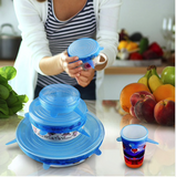 $10 OFF SPECIAL OFFER - ZERO-WASTE REUSABLE FOOD AND CONTAINER LIDS - 6PCS